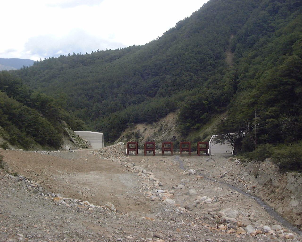 中ノ川第三砂防堰堤工事