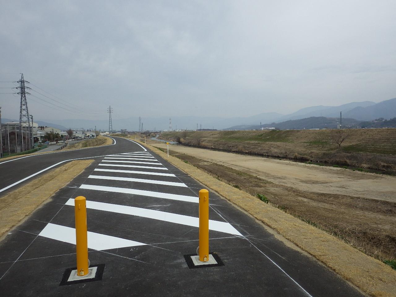 鎌田川河川工事