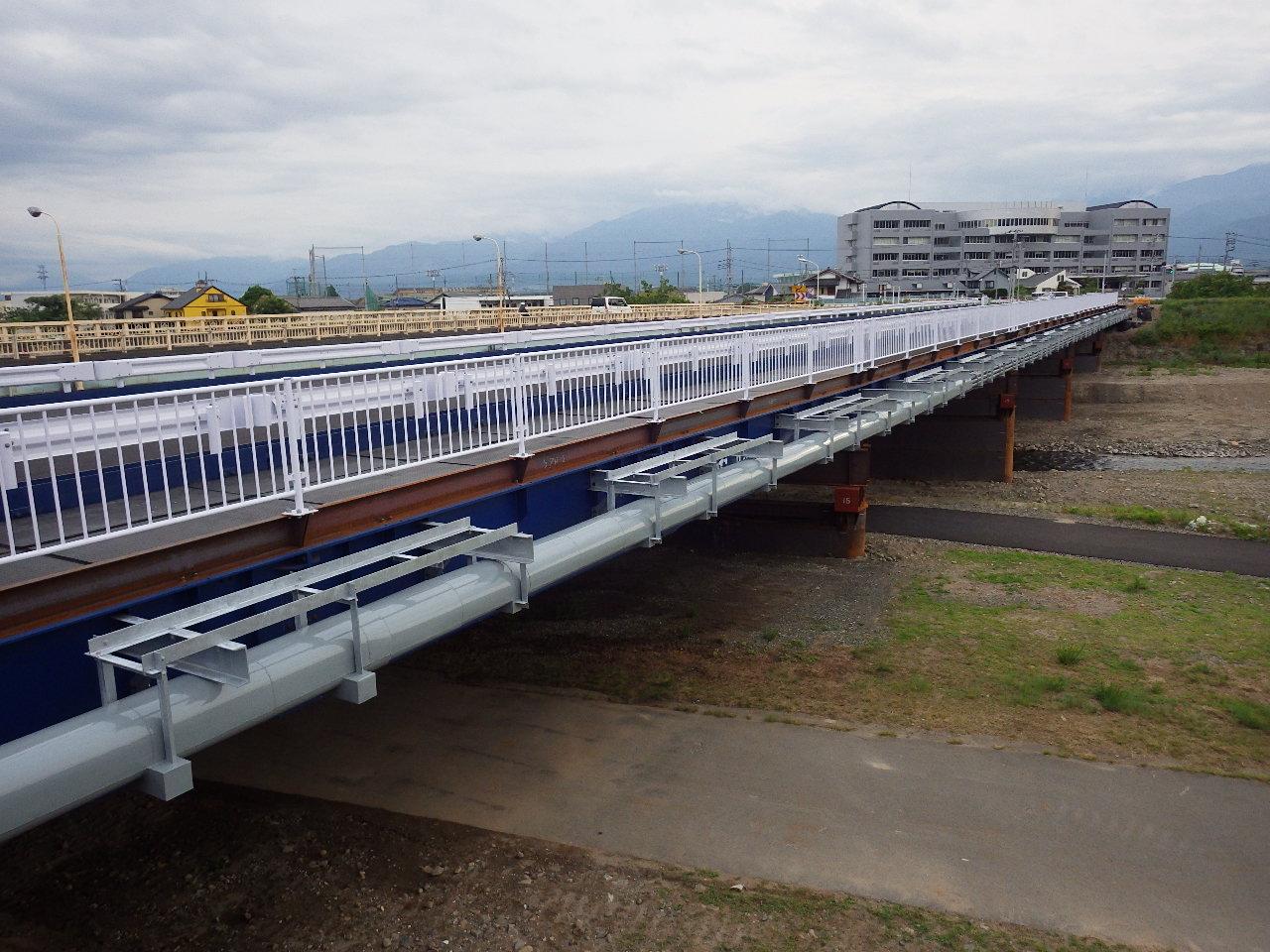 （一）中下条甲府線　長松寺橋仮橋工事（一部債務）