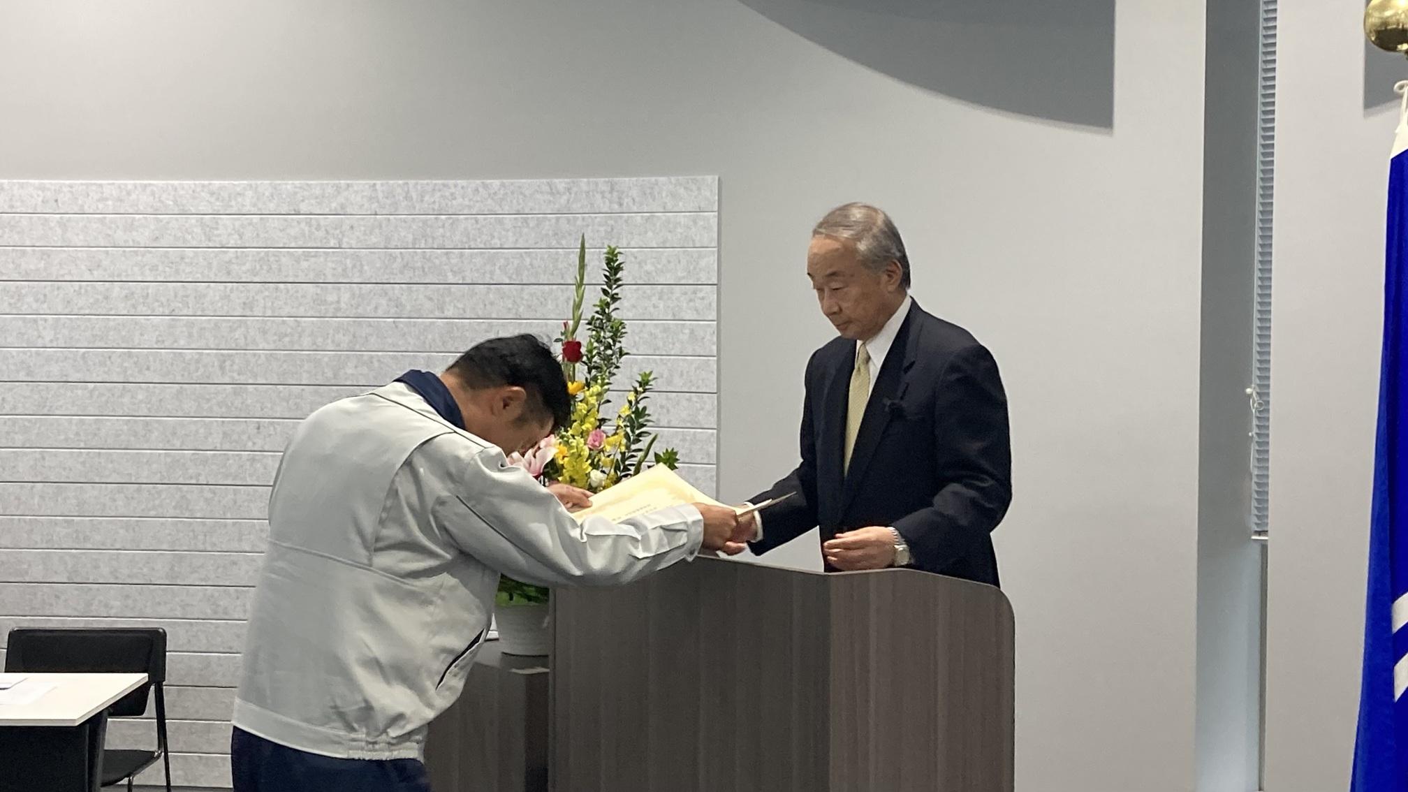 安全表彰
土木部　石井　秀実